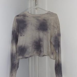 Tie dyed long sleeve tee